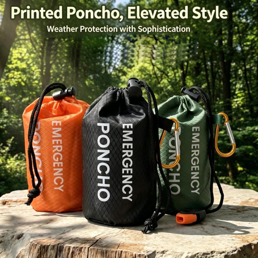 Portable Emergency Rain Poncho - Camping Rain Poncho review and price