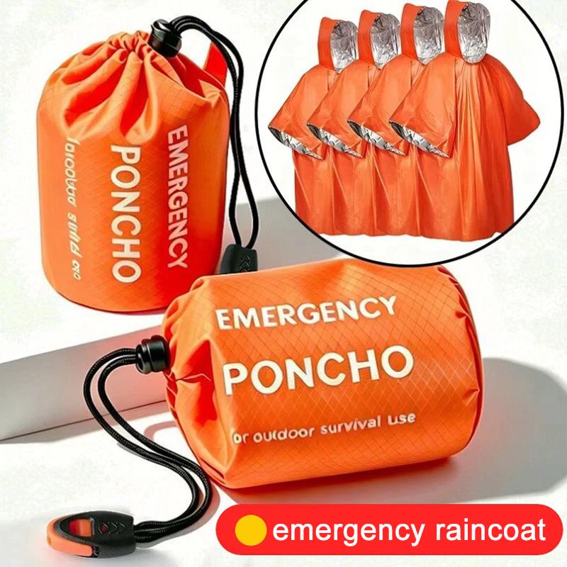 Portable Emergency Rain Poncho - Camping Rain Poncho review and price