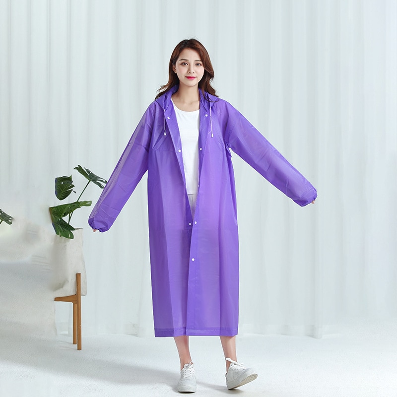 1pc Hooded Rain Coat Women Men - Camping Rain Poncho review and price