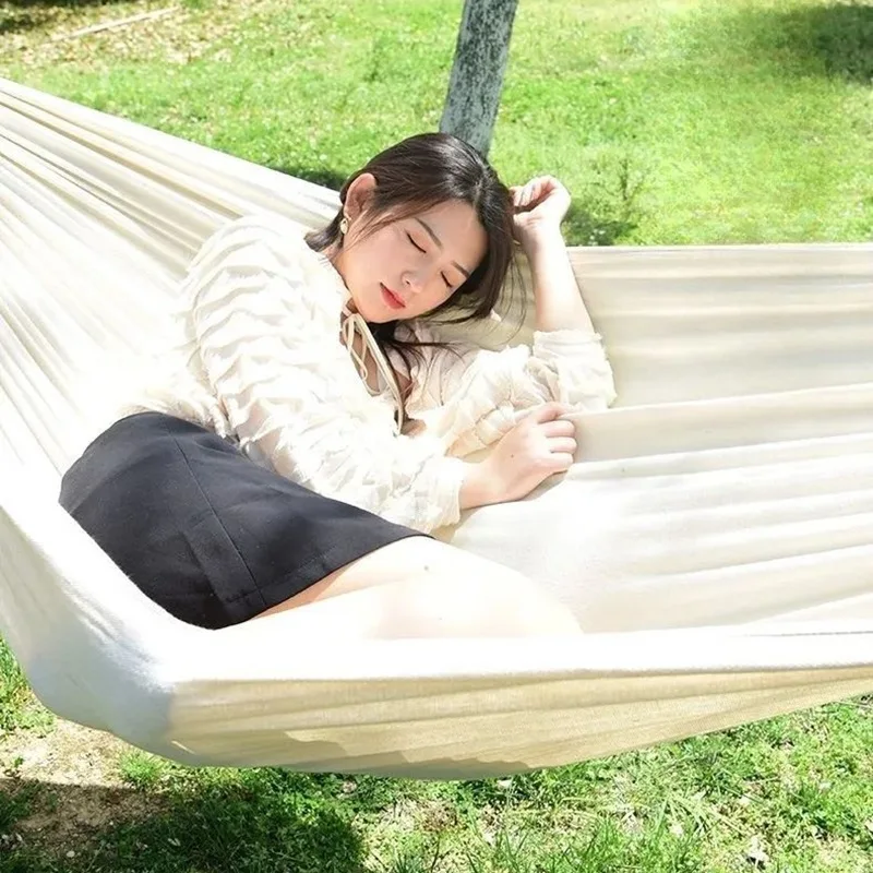 Canvas No Wooden Stick Hammock - Bed Outdoor Camping review and price