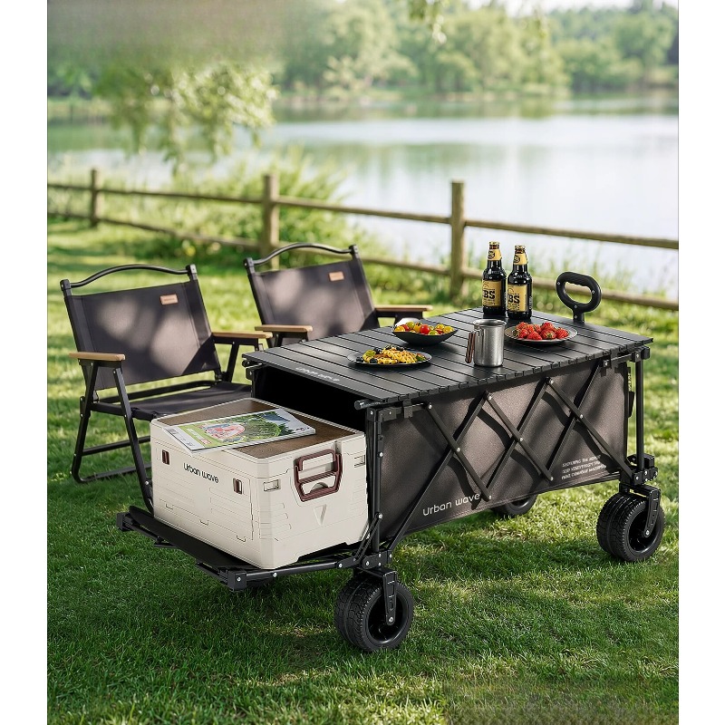 Folding Camping Wagon Cart Out - Outdoor Camping Trolley review and price