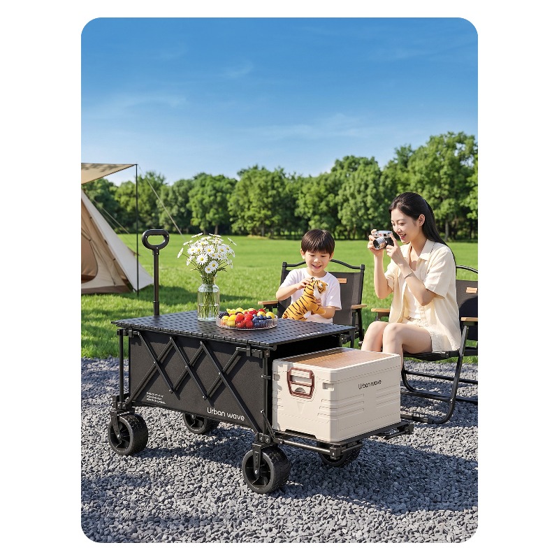 Folding Camping Wagon Cart Out - Outdoor Camping Trolley review and price