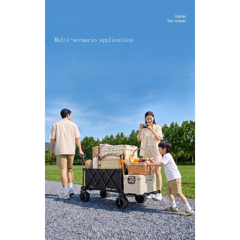 Folding Camping Wagon Cart Out - Outdoor Camping Trolley review and price