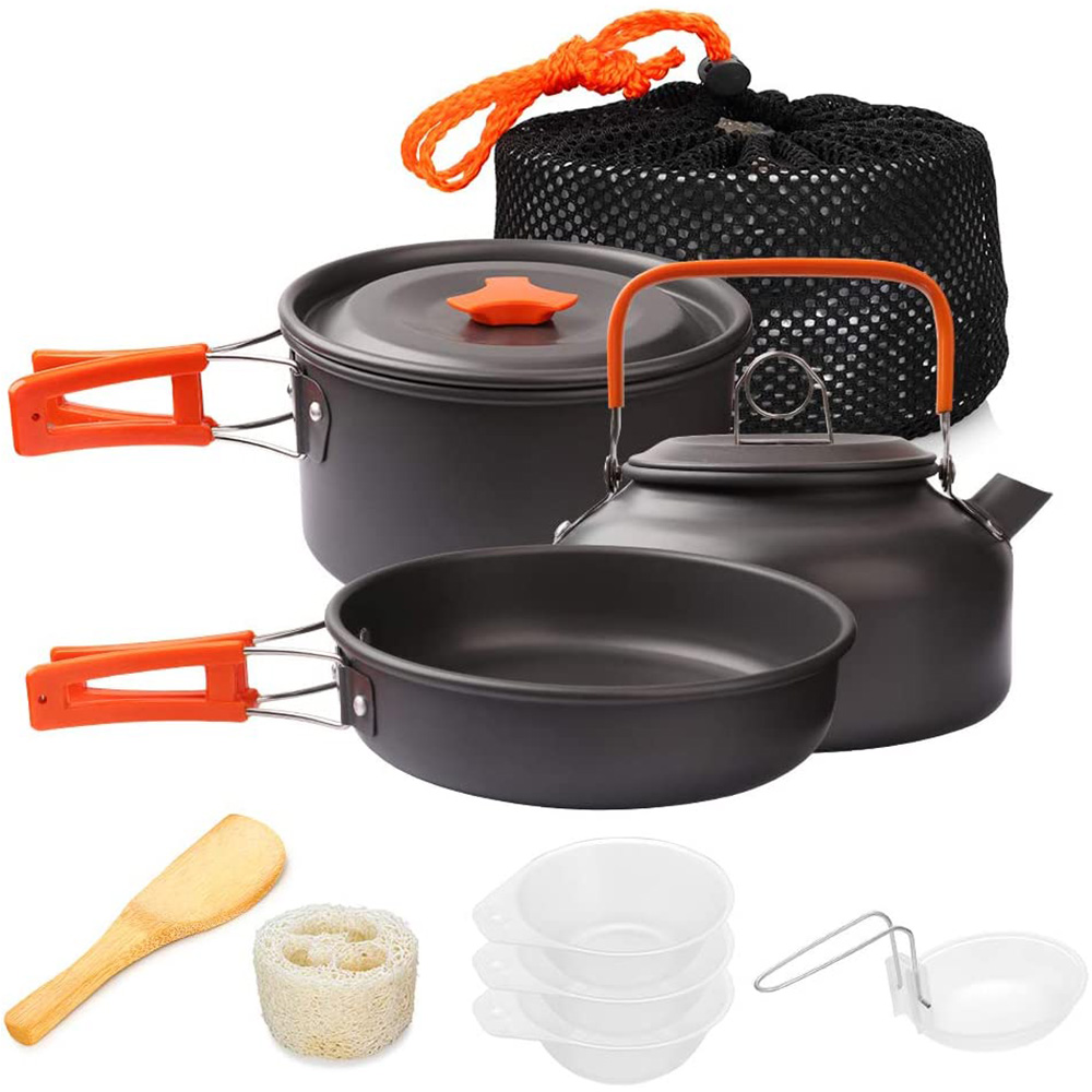 1pcs/1set Camping Cookware Kit - Outdoor Camping Dining Set review and price