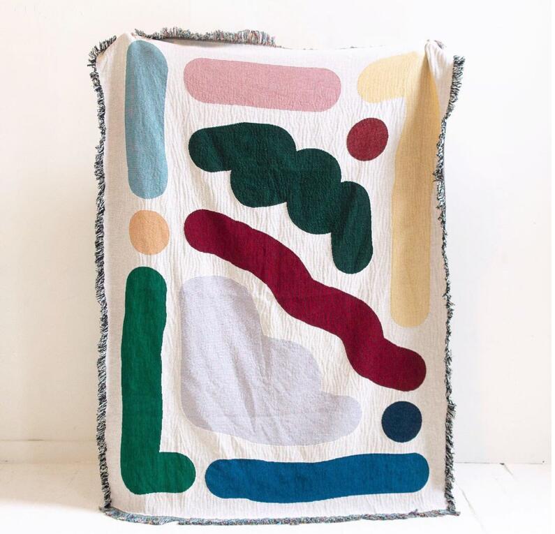 Colored Lines Cotton Travel Ca - Outdoor Camping Rugs review and price