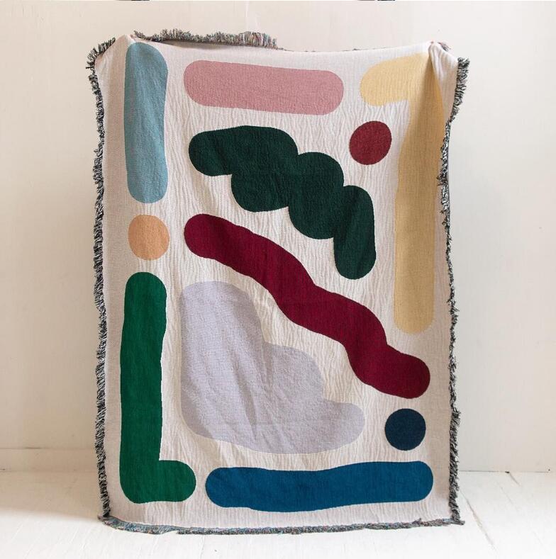 Colored Lines Cotton Travel Ca - Outdoor Camping Rugs review and price