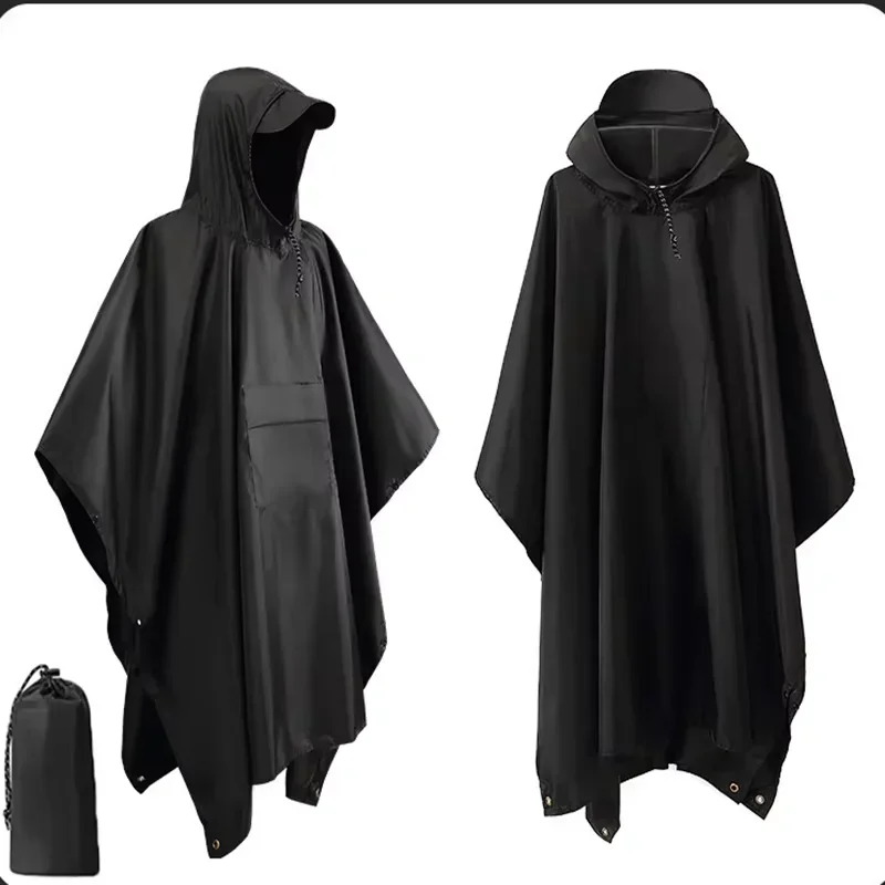 2026 3‑in‑1 Waterproof Hooded  - Camping Rain Poncho review and price