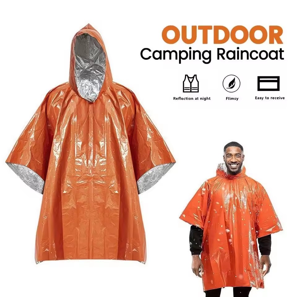 1Pc/2Pcs Emergency Rain Poncho - Camping Rain Poncho review and price