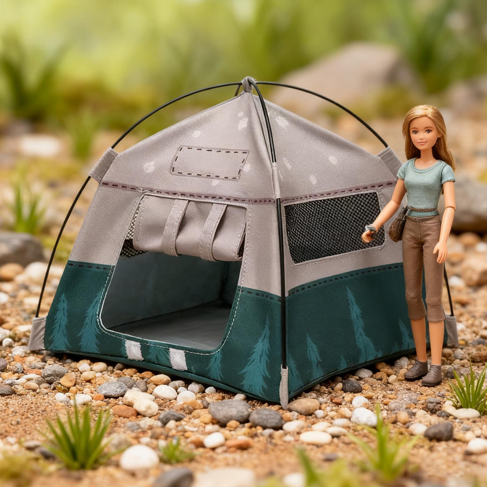 Mini Tent 1:12 Scale Miniature - Outdoor Camping Usa review and price